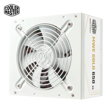 Cooler Master MWE GOLD 650W V3 ATX3.1 直出線 金牌 650W 電源供應器 白色