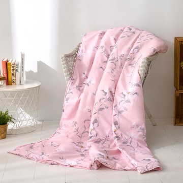 J-bedtime 床寢時光 舒柔棉四季被 涼被 R6918M 台灣製  180 x 150cm  質感花韻 粉色