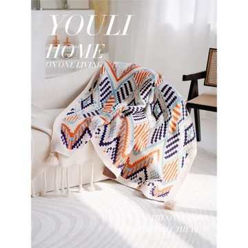 波西米亞風沙發毯針織流蘇毯民族風搭毯北歐秋冬空調蓋毯床搭民宿