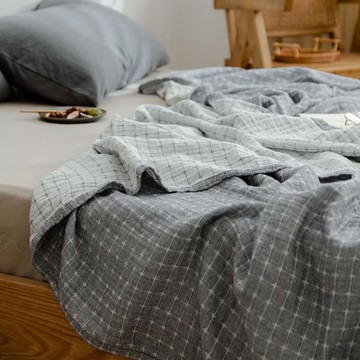 母嬰級日式三層紗布水洗棉蓋毯全棉 毛巾被純棉簡約北歐風夏季