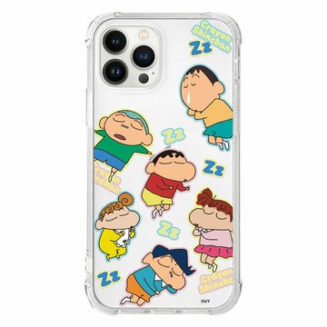 【正版授權】蠟筆小新午睡貼紙亂花抗黃防摔MagSafe iPhone手機殼