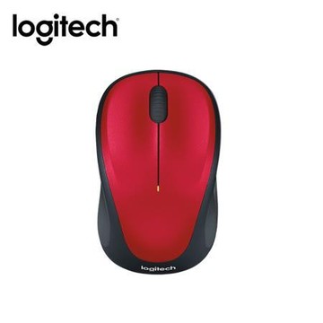 羅技Logitech無線滑鼠/M235n/紅/New