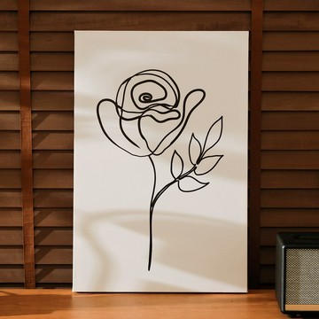 hoi!無框現代畫-抽象幾何花-40x60