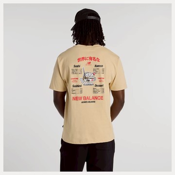 【NEW BALANCE】NB 短袖 上衣 世界美食家 圖案 男款 休閒 MT61H51DABC