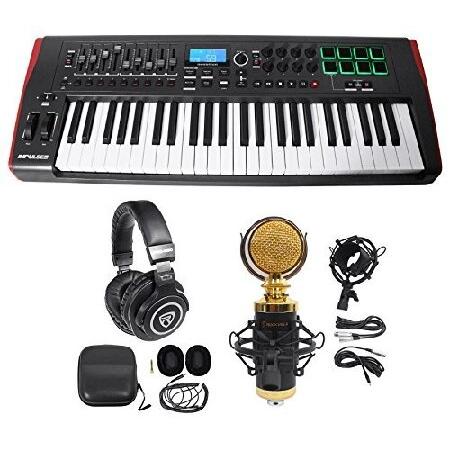 Novation IMPULSE 49-Key Ableton Live MIDI USB Keyboard Controller Headphones Mic 並行輸入品