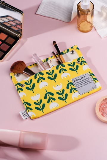 WALKING STITCH : CLUTCH BAG FLOWER : CAT : 手拿包