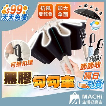 🔥省力節節收+反向設計🔥勾勾傘 環扣自動傘 扣環雨傘 折疊傘 晴雨傘 防風傘 自動傘 陽傘 黑膠傘 反向傘 雨傘 10骨
