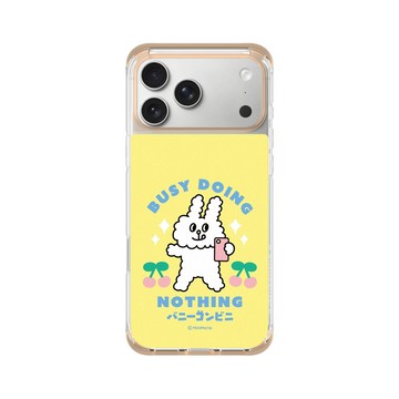 iPhone 17 Pro Max ClearX (MagSafe 兼容) 暖透橘 - Bunni Konbiny - Busy Doing Nothing