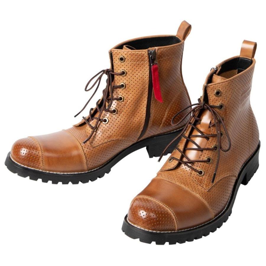 DEGNER デグナー シフトガード付メッシュレザーZIPブーツ サイズ