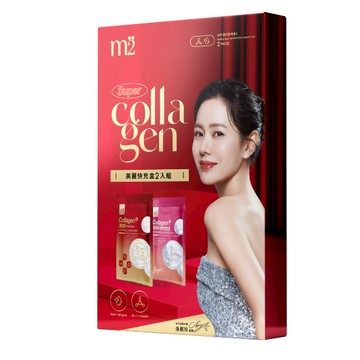 【m2 美度】珍珠燕窩膠原飲+超能膠原水光飲 2入體驗盒(2入/盒)(贈品賣場勿下單）