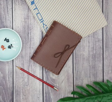 復古風手工筆記本 (Journal) 仿皮質 酒紅色封面