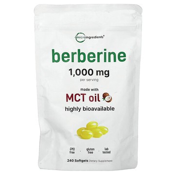 Micro Ingredients, 小檗鹼，240 粒軟膠囊（每粒軟膠囊 250 毫克）
