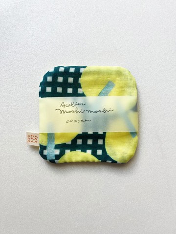 moshimoshi 杯墊 | yellow orange