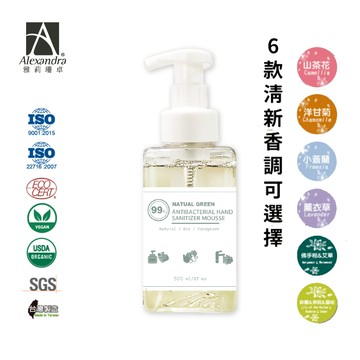 【Alexandra雅莉珊卓】洗手慕斯 洗手乳 抗菌洗手慕斯 500ML 洗手泡泡 天然植萃抗菌洗手慕斯 洗手泡沫
