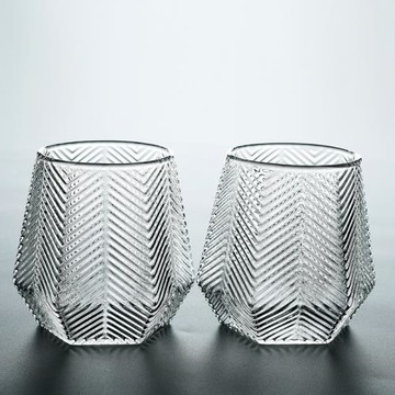 舊望格家用耐熱玻璃杯錘紋玻璃杯創意泡茶杯大號水杯辦公杯主人杯