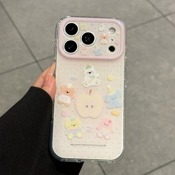 多巴胺西高地適用蘋果16PROMAX手機殼iPhone15Plus軟殼14pro小清新13