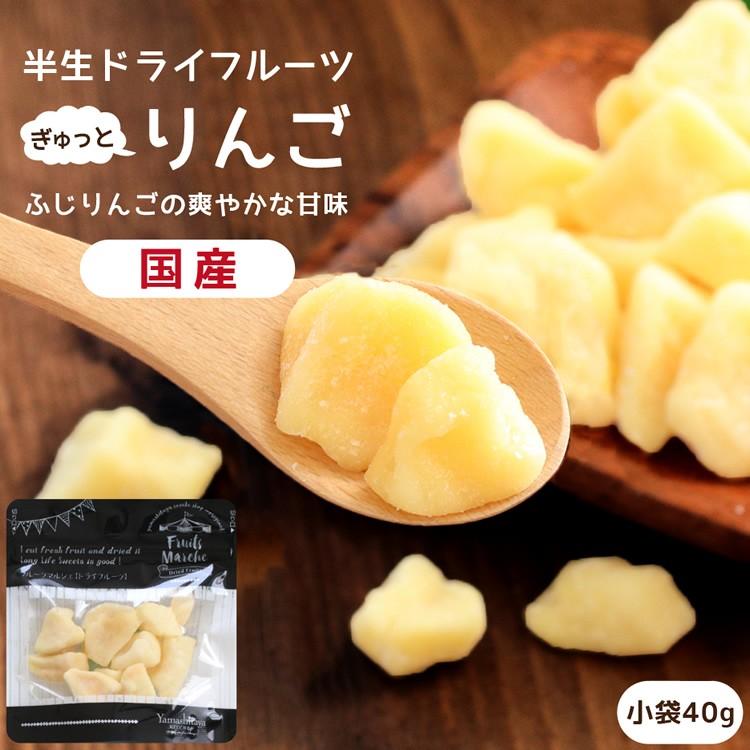 ドライフルーツ 国産 りんご ふじ 小袋 送料無料 40g リンゴ ドライりんご ポイント消化 メール便 食品 おやつ 南信州菓子工房 ギフト ヨーグルトに お歳暮