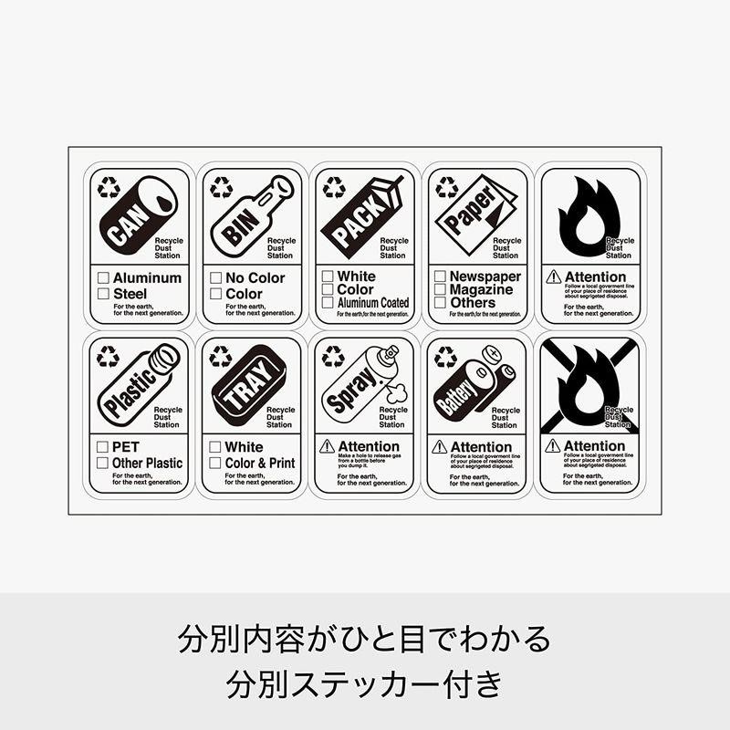 ライクイット (like-it) フタ付き ゴミ箱 分別引出しステーション