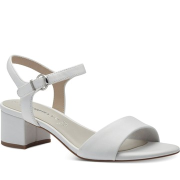TAMARIS WHITE CASUAL OPEN SANDALS 白色女款鞋子