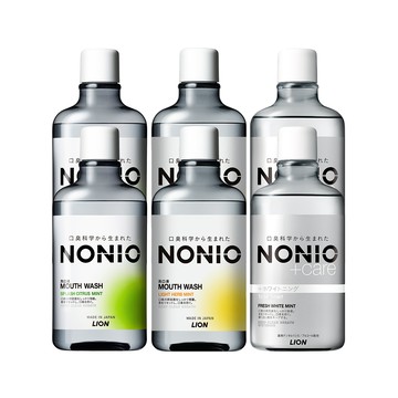 LION NONIO終結口氣漱口水600ml 6入(浸潤/晶燦/澄橘)