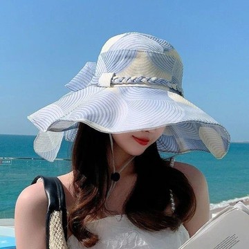 ✨臺灣出貨✨顯臉小防曬帽女夏季2024新款大帽檐漁夫帽春日出遊休閒戶外遮陽CTF