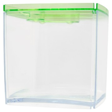 ISTA 伊士達 摩登造型缸四角缸 可堆疊迷你水族箱  15.2 x 14.5cm  綠色  1個