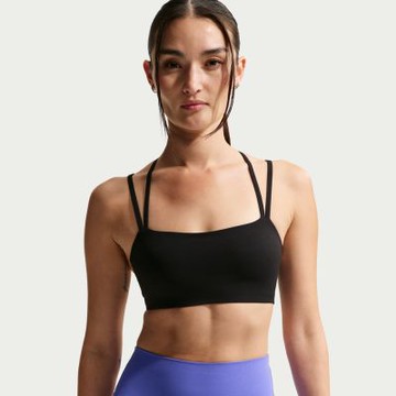 NIKE 運動內衣 女 輕度支撐 慢跑 瑜珈 AS W NK DF ZENVY STRAPPY BRA 黑 IB9848-010