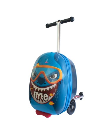 英國Flyte - 多功能滑板車-鯊魚小旋風 (18吋)-3.6KGS(可變型行李箱)