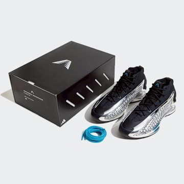 ADIDAS 愛迪達 阿迪達斯 球員聯名款 輕量 男女籃球鞋-黑銀色 ANTHONY EDWARDS 1 LOW-JI0424