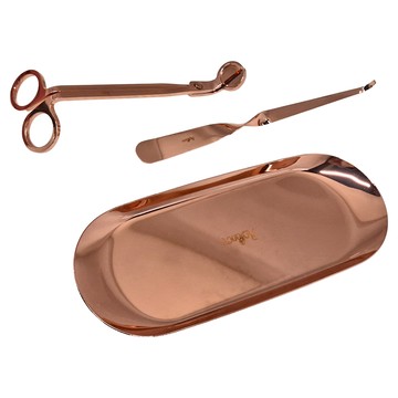 Rofancy 洛帆晞 香氛蠟燭工具組  浪漫玫瑰金  1件