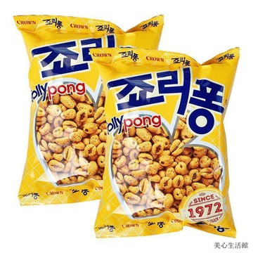 促銷熱賣🍬CROWN克麗安大麥粒麥香爆米花韓國進口網紅休閒零食懷舊食品小吃
