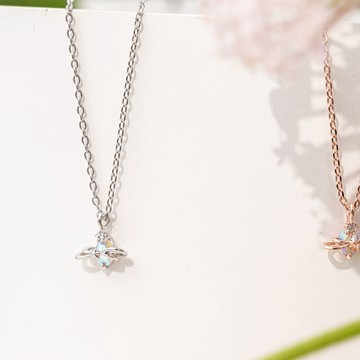 海中精靈幻彩鑽項鍊(共2色)-D10043