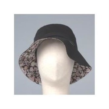 【海夫健康生活館】頭部保護帽 (小碎花遮陽款，黑色、卡其色)