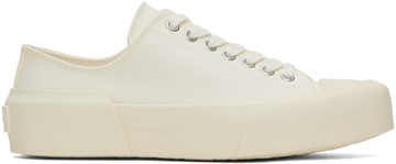 Jil Sander 白色压花运动鞋