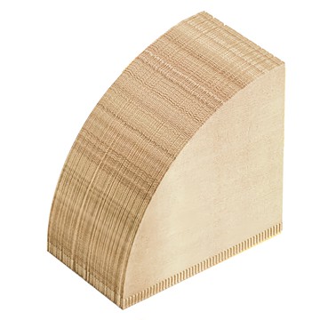 ANTIAN V01 一次性手沖咖啡濾紙 泡茶葉波紋過濾紙  1組  100入