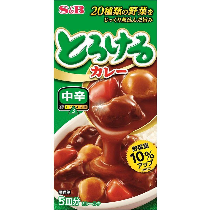 SB とろけるカレー 中辛D 90g ×10箱