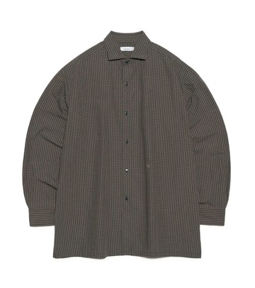 6A Micro Plaid Wind Shirt Navy