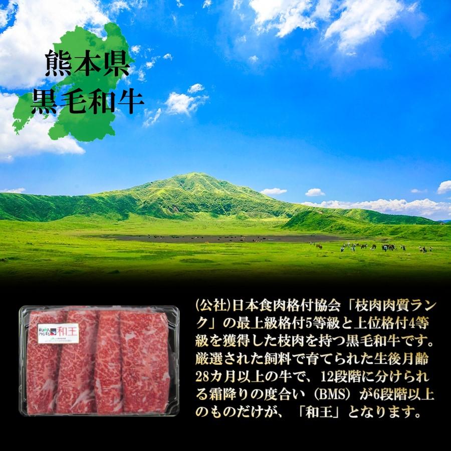 肉 牛肉 和牛 ギフト 黒毛和牛 熊本 和王 すき焼き 500g 送料無料 お取り寄せ グルメ