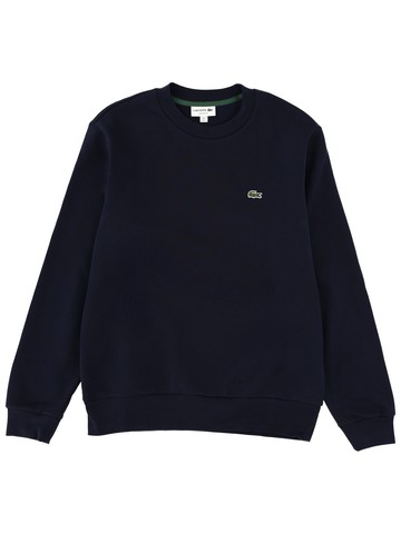 lacoste fleece sweatshirt with logo