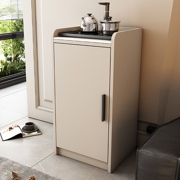 開發票 巖板家用茶水柜客廳上檔次簡約現代收納柜輕奢置物柜小戶型客廳 快速出貨