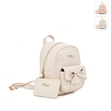【FILA】優雅蝴蝶結後背包-米色 BPZ-1404-IV