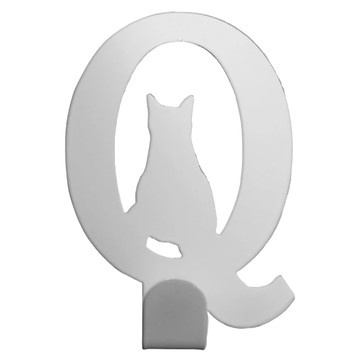 OPUS 東齊金工 貓咪字母Q掛勾 歐式鐵藝壁掛 創意收納掛鉤  貓咪遇上字母Q  1個