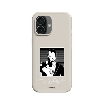 iPhone 17 SolidX 貝殼灰 - 迪士尼-漫威 Marvel - 鋼鐵人-黑白版