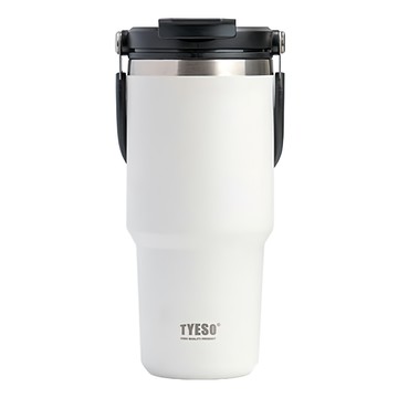 TYESO 泰碩 304不鏽鋼保溫保冷随行杯  白色  1個  750ml