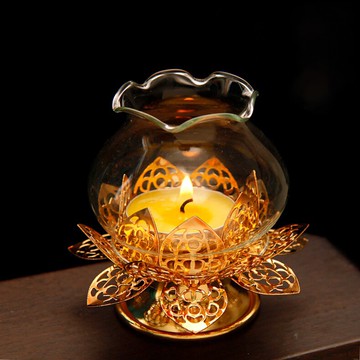 好質量佛堂寺廟室內外供佛酥油燈蠟燭防風防蟲玻璃燈罩舍利油燈罩