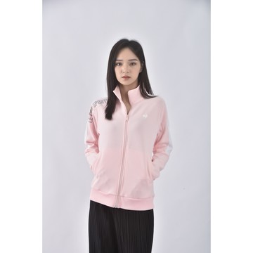 (M) le coq sportif質感棉質素面粉色外套二手衣