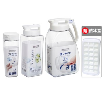 Lustroware日本岩崎密封防漏水壺3入組(贈送結冰盒) 日本製