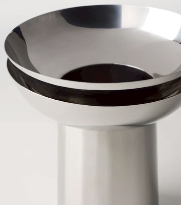 Louise Roe Fountain 02 stainless steel vase