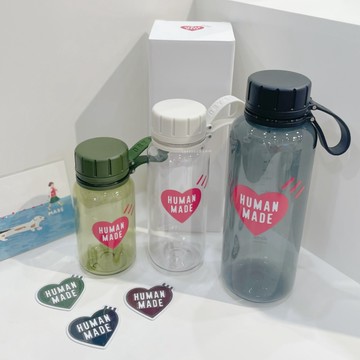 HUMAN MADE WATER BOTTLE 透明水壺 矽膠把手 水瓶 400/550/1000ML
