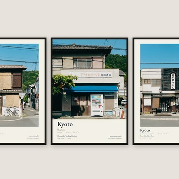 Shopfronts Vol.2 — 日本京都 | 設計海報，共 4 款設計